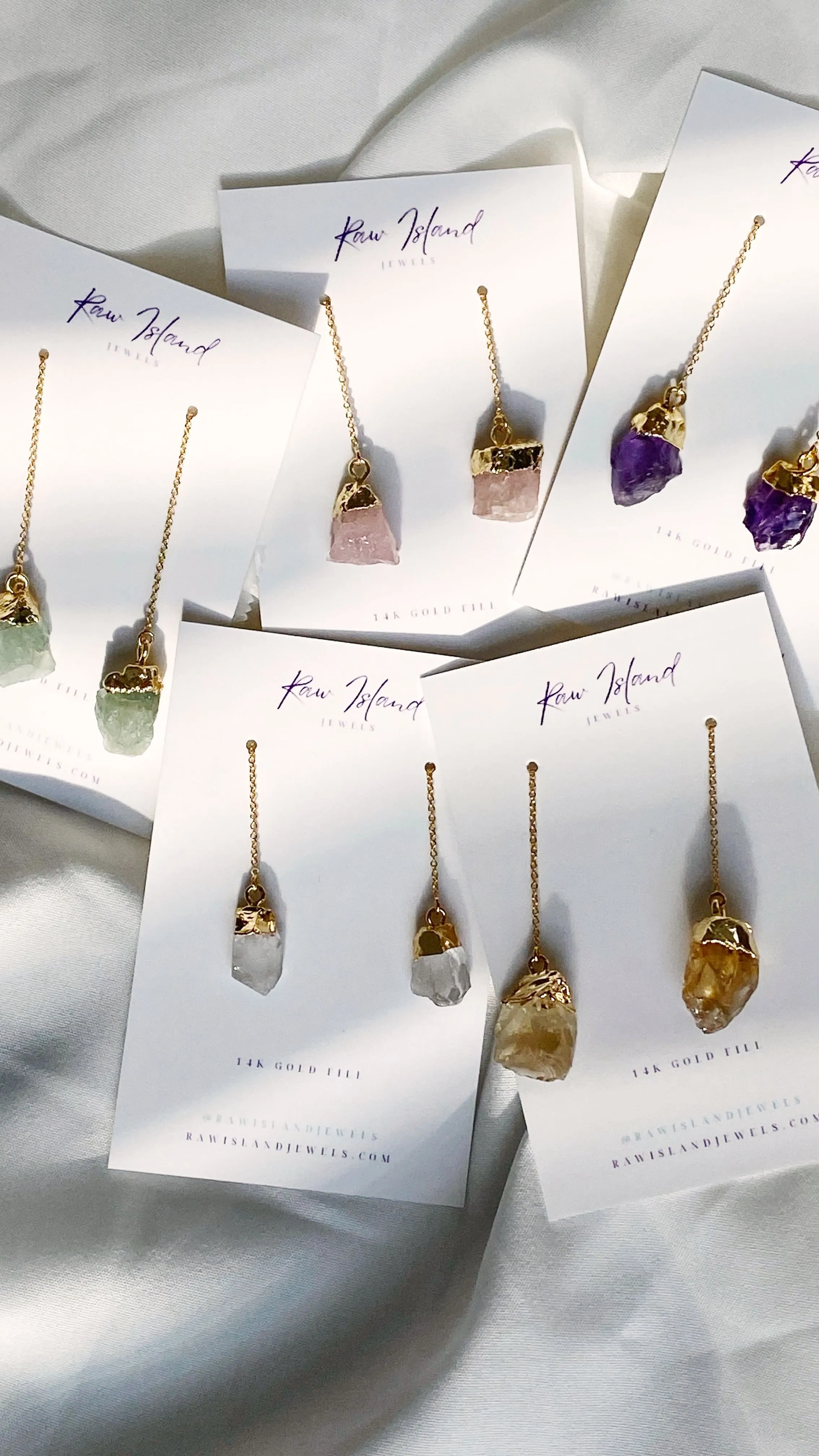 Custom Birthstone Dangle Earrings