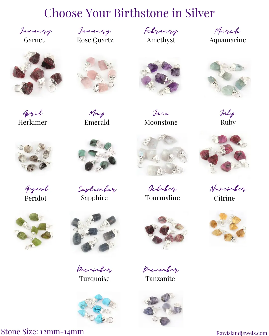 Custom Birthstone Dangle Earrings