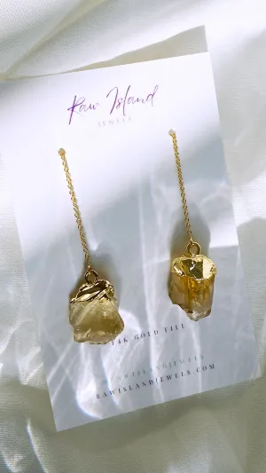 Custom Birthstone Dangle Earrings