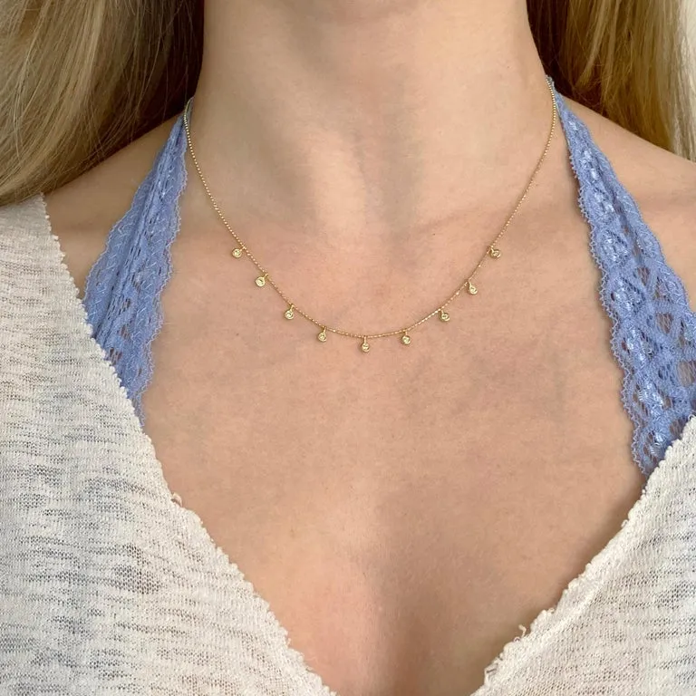 Dangle Diamonds by the Yard Necklace