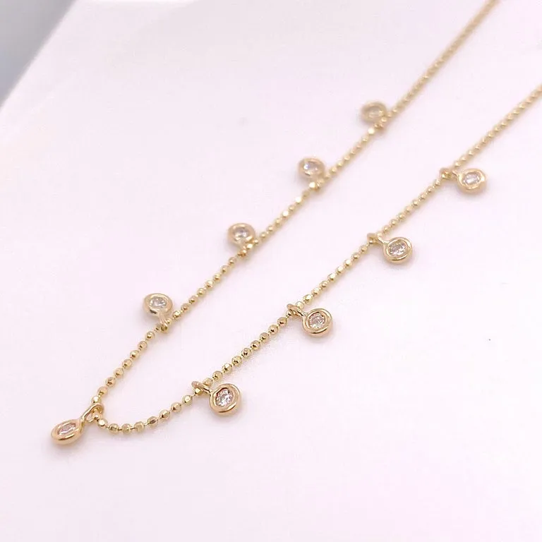 Dangle Diamonds by the Yard Necklace