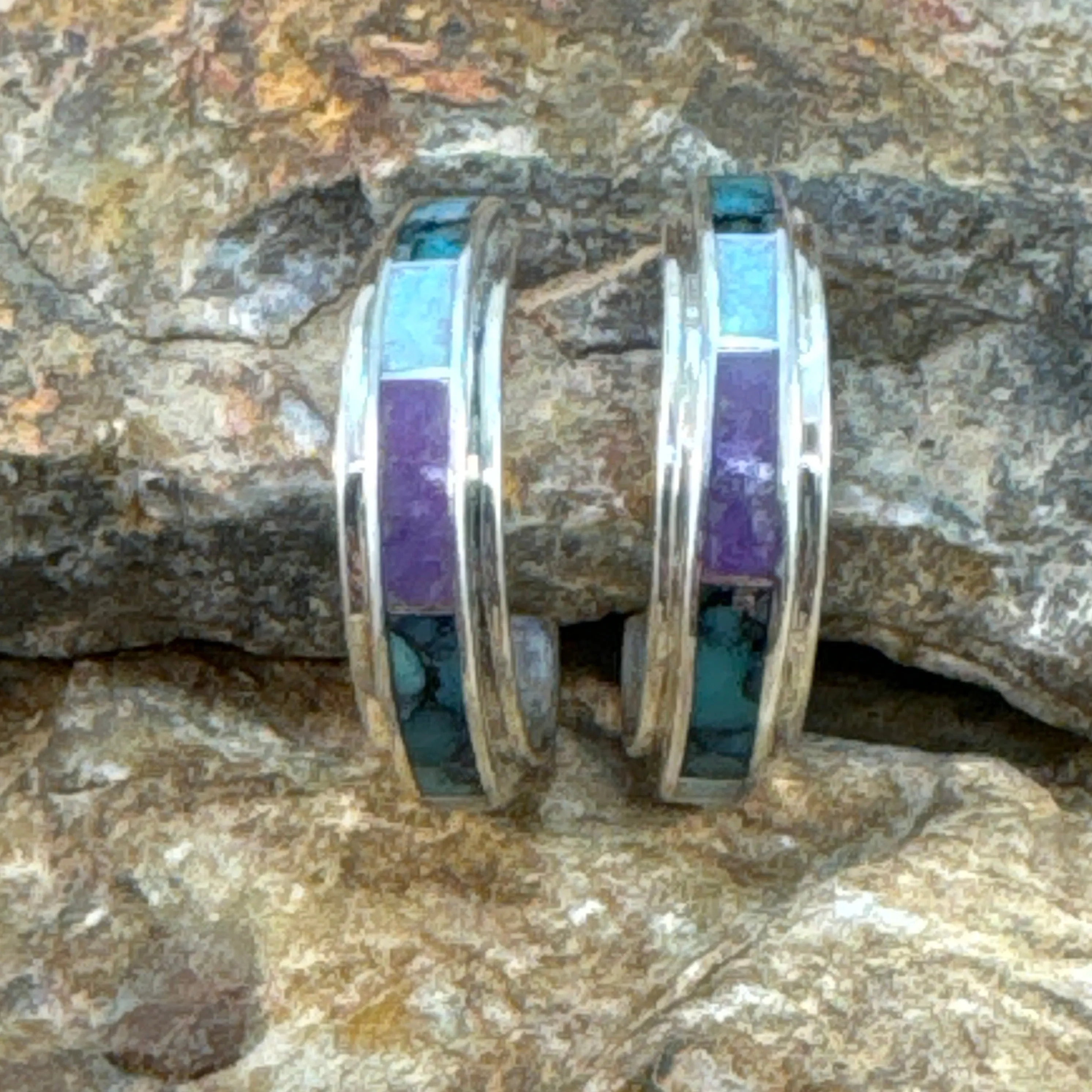 David Rosales Shalako Collection Hoop Earrings
