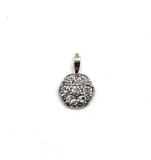Diamond Flower Pendant
