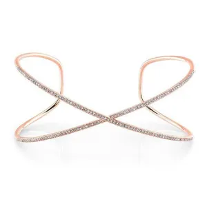 Diamond X Cuff Bracelet