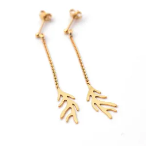 Earrings - Chain Anemone Mini