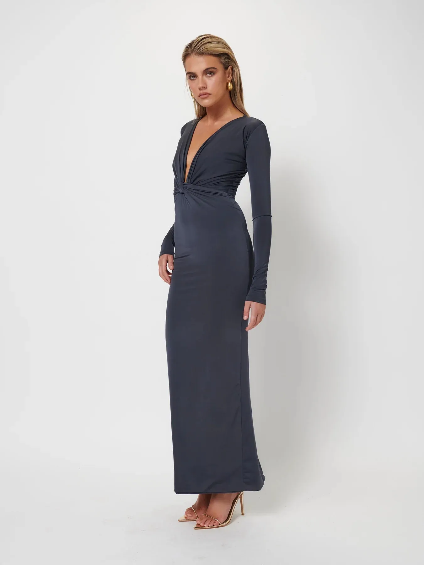 EFFIE KATS Womens Mira Maxi Dress  - Thunder