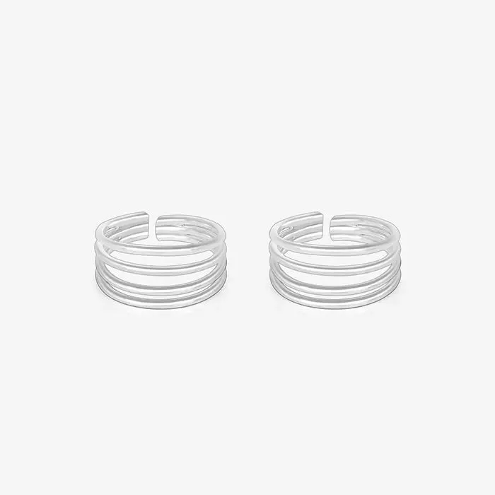 Elegant Spiral Layered Toe Ring