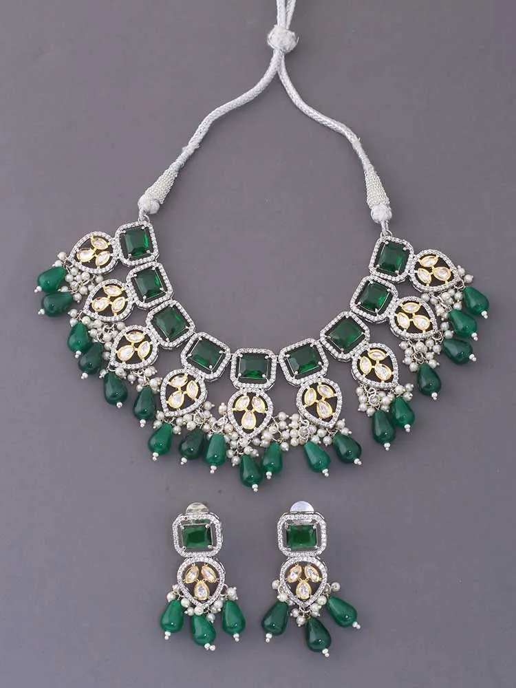 Emerald Aaila Zirconia Jewellery Set