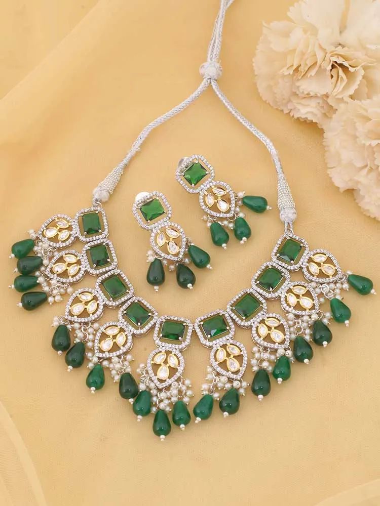 Emerald Aaila Zirconia Jewellery Set