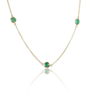 Emerald Station Necklace