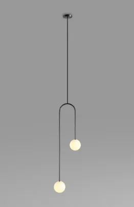 Evert Eye-Catching Minimalist Double Globe Pendant Light