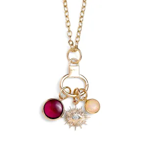 Evil Eye Chakra Charm Necklace