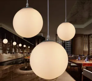 Ferulni Glass Round Globe Pendant Lamp