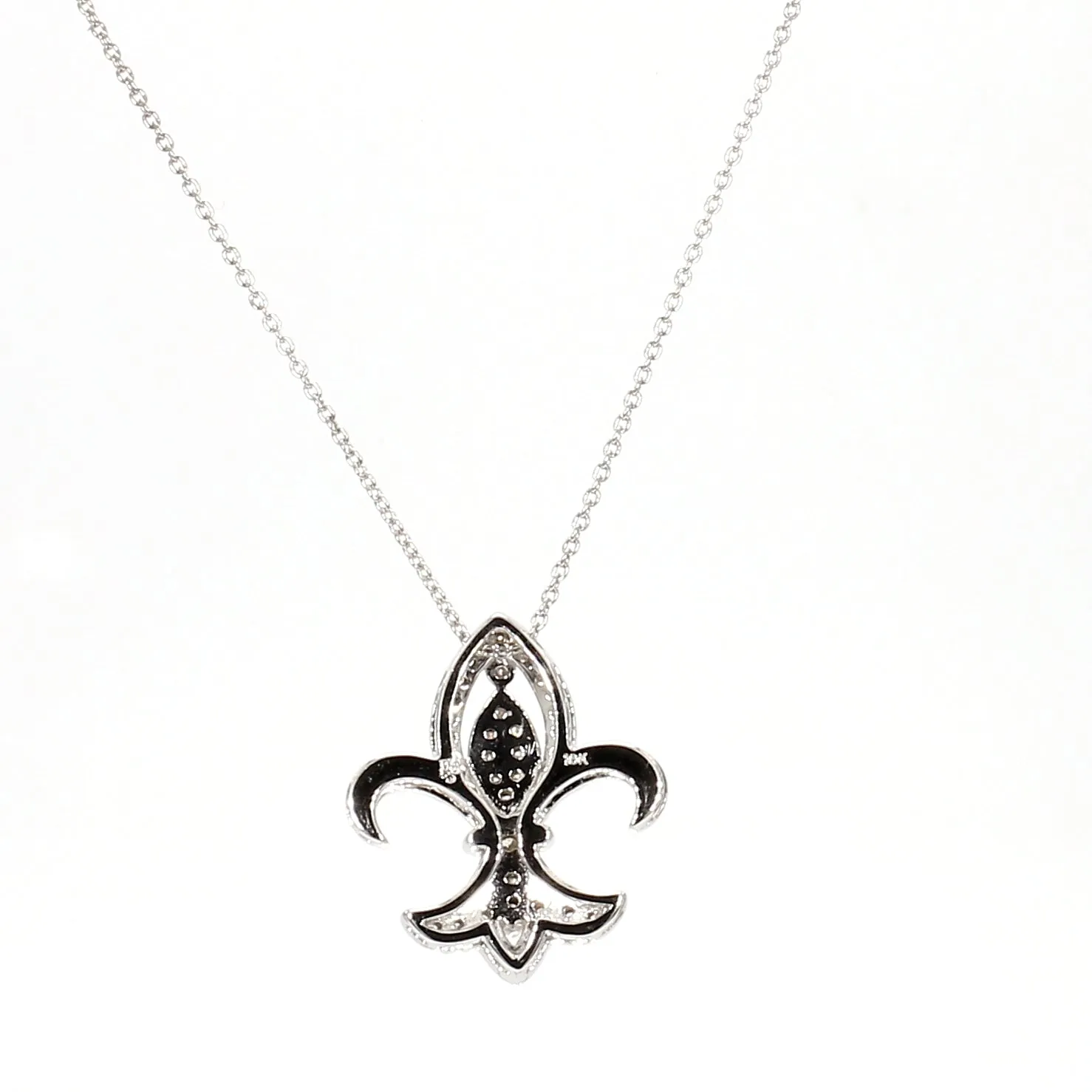Fleur-de-Lis Diamond Necklace