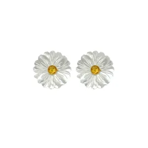 Fleur Mother of Pearl & Citrine Earrings