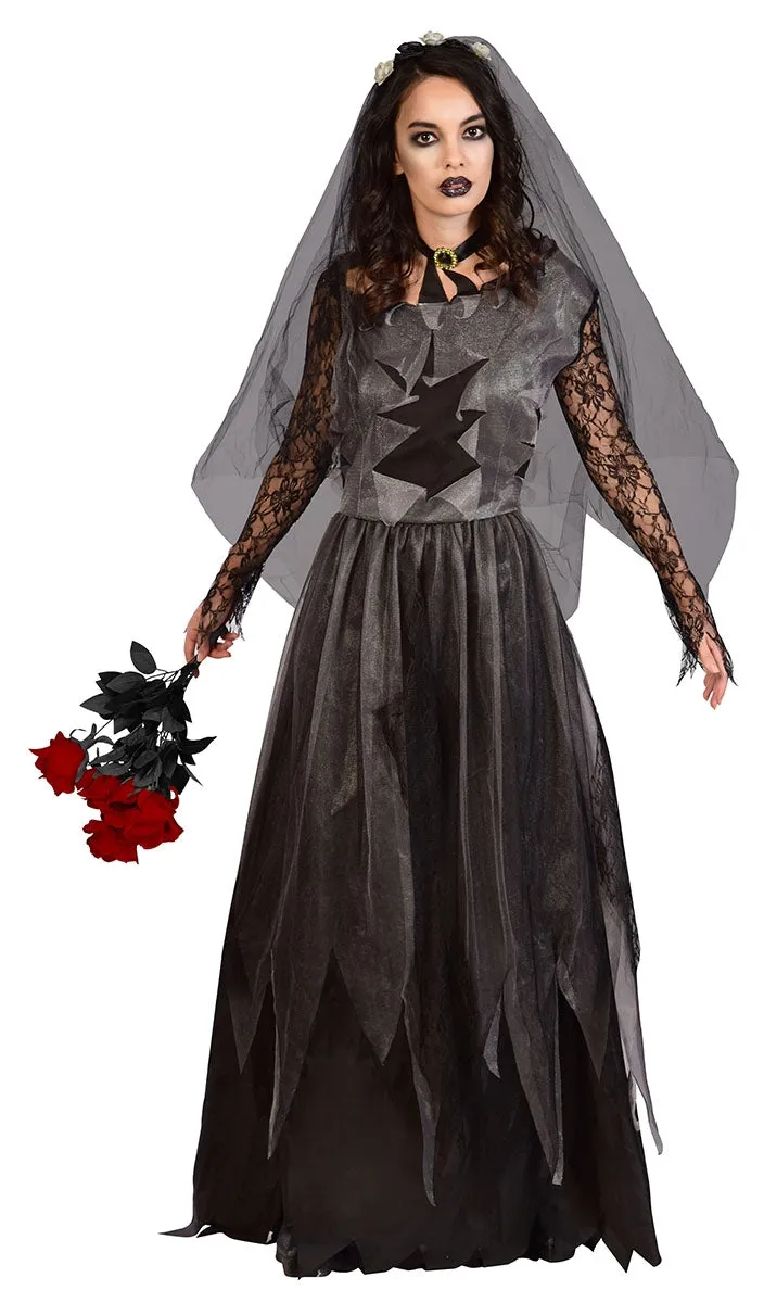 Friedhofsbraut Damen Kostüm Deluxe