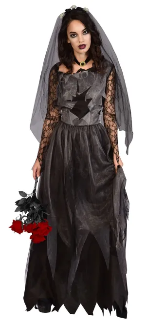 Friedhofsbraut Damen Kostüm Deluxe