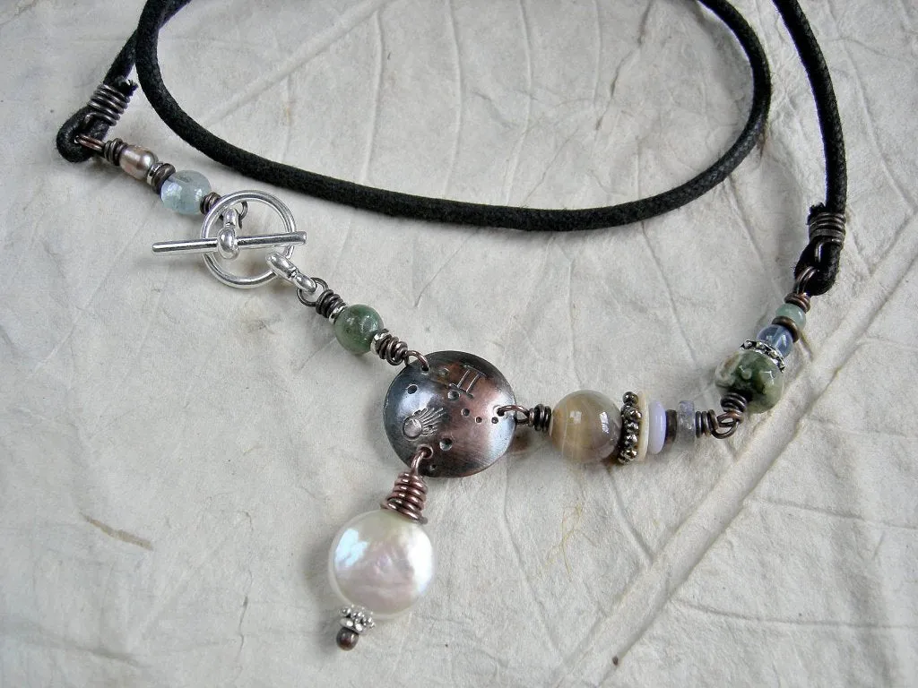Gemini Zodiac Necklace, Custom Birthstone Jewelry
