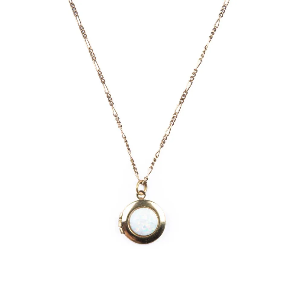 Gemstone Locket Necklace