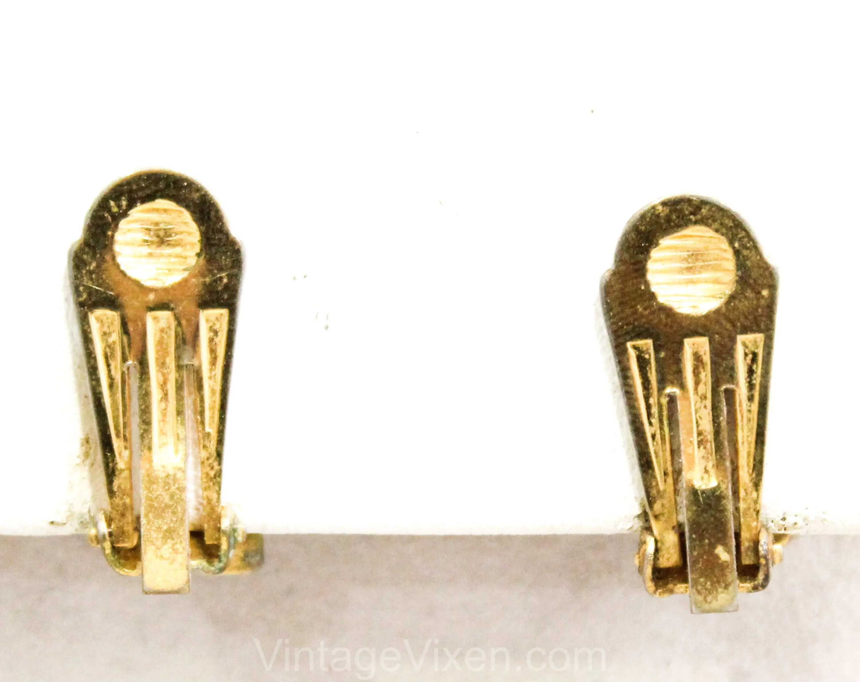 Gorgeous Juliana Style Earrings - 1950s 60s Indigo Blue & Purple Rhinestones with Amber Brown Accents - Aurora Borealis AB - Lavish Hues