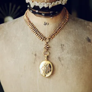 Grand Victorian 'In Memory Of' Locket & Collarette