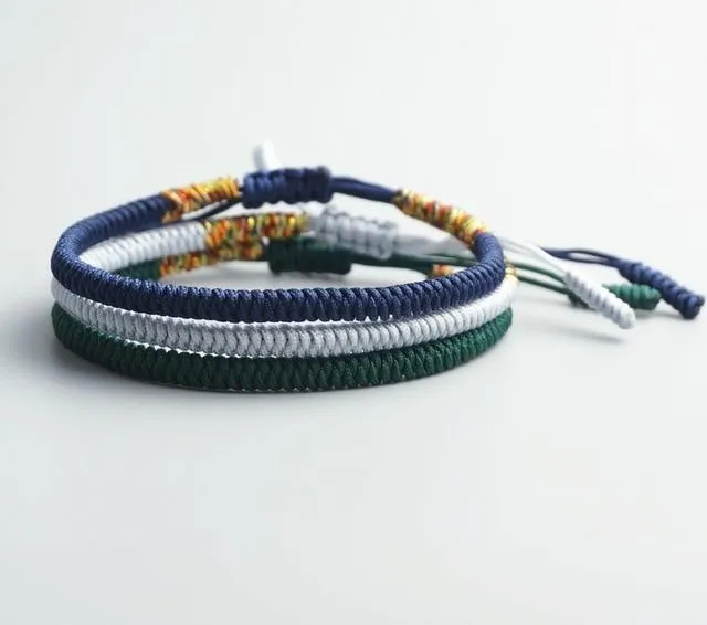 Handmade Lucky Buddhist Bracelet Sliding Knot Bracelet Protection