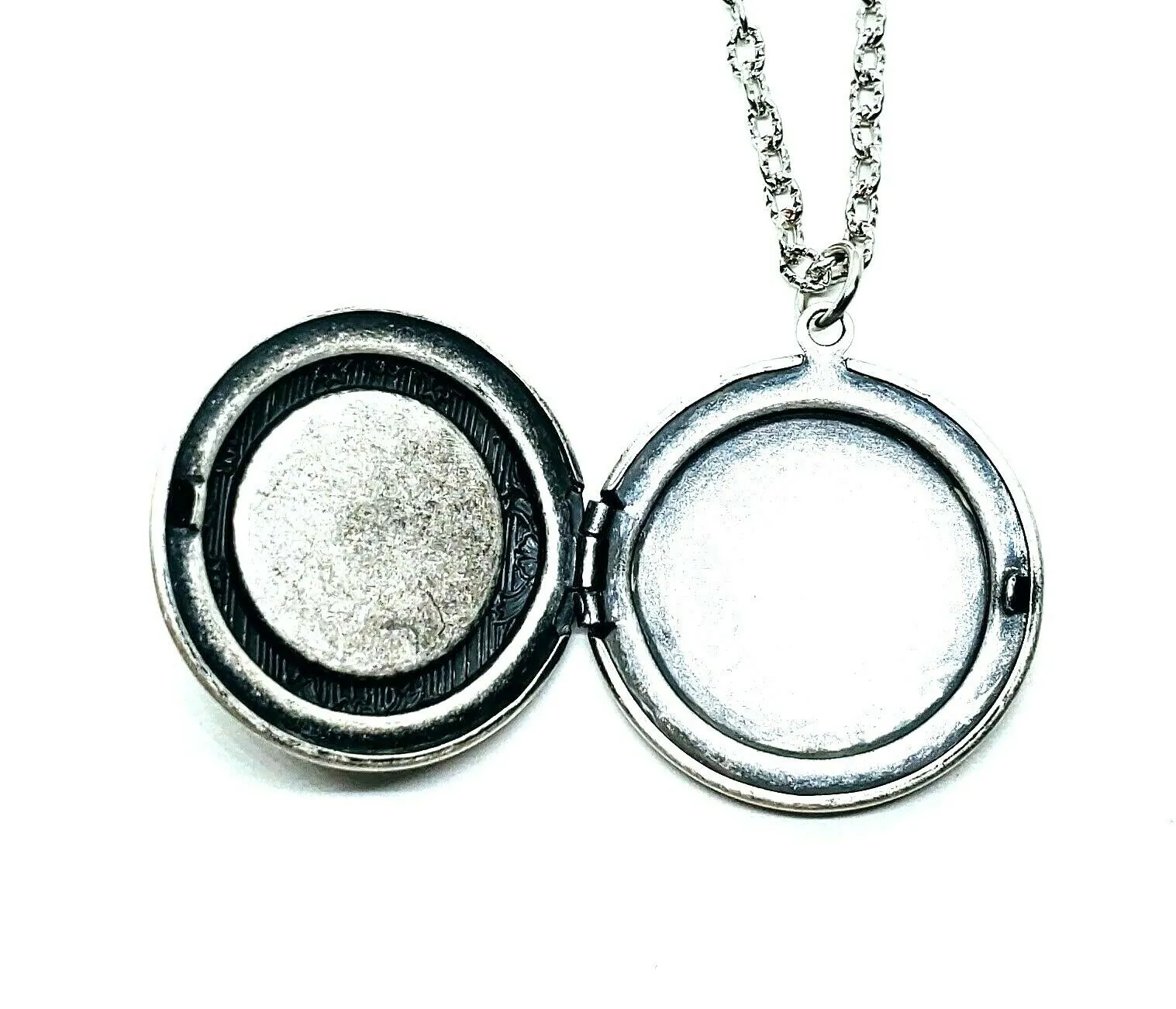 Handmade Oxidized Silver Sunflower Locket Necklace