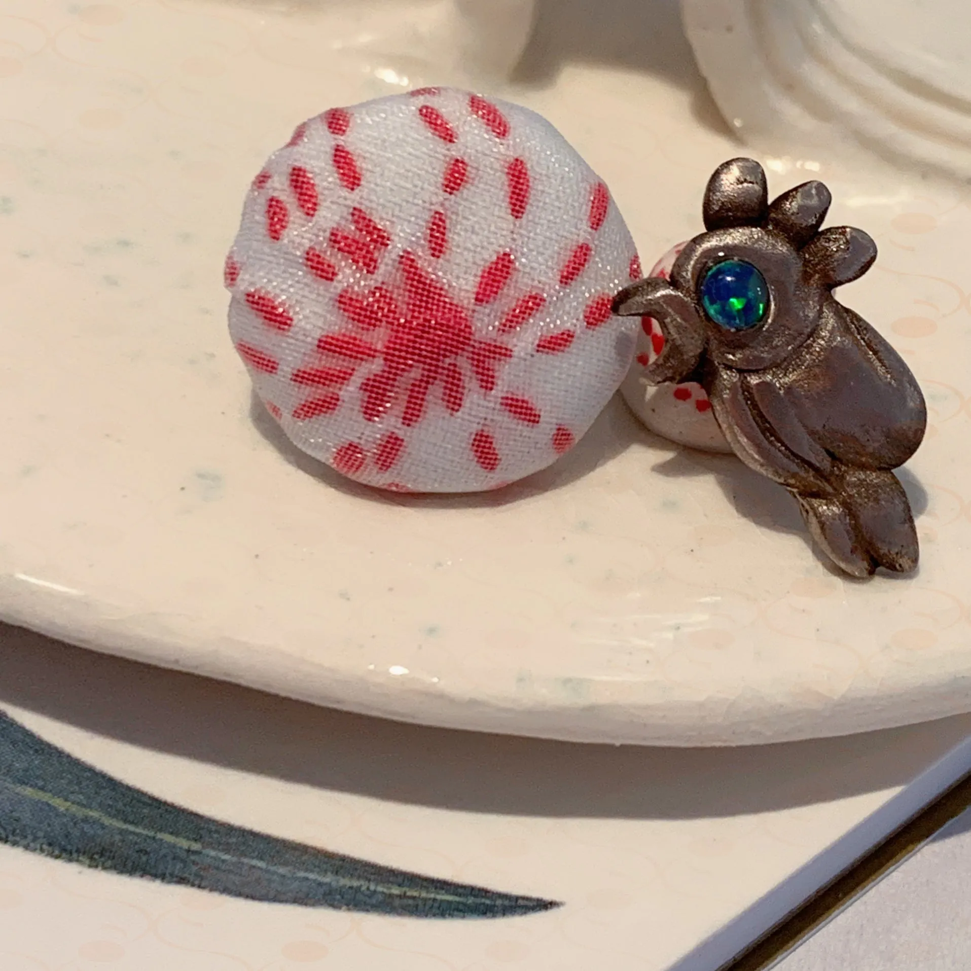 Handmade Rainbow Lorikeet Stud Earrings