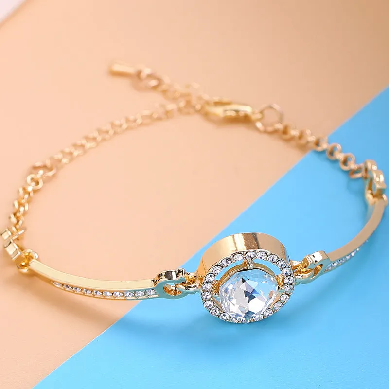 Heart Of The Ocean Bracelet For Women Zircon Crystal