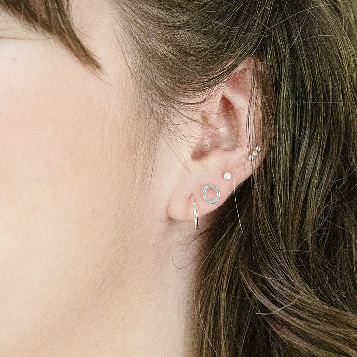 Huggie Hoop Earrings - gold-filled