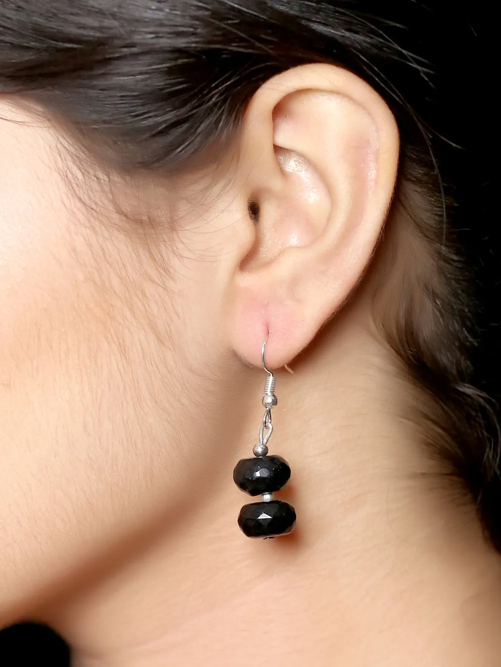 Imeora Black Quartz Earrings