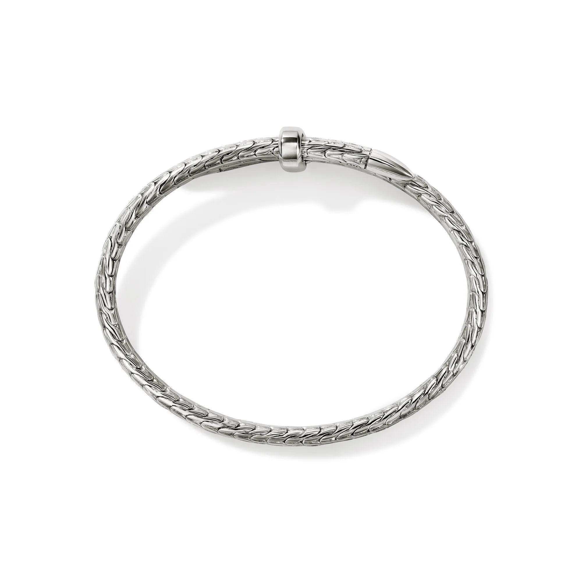 JOHN HARDY LARGE STERLING SILVER SPEAR FLEX CUFF BRACELET