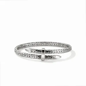 JOHN HARDY LARGE STERLING SILVER SPEAR FLEX CUFF BRACELET