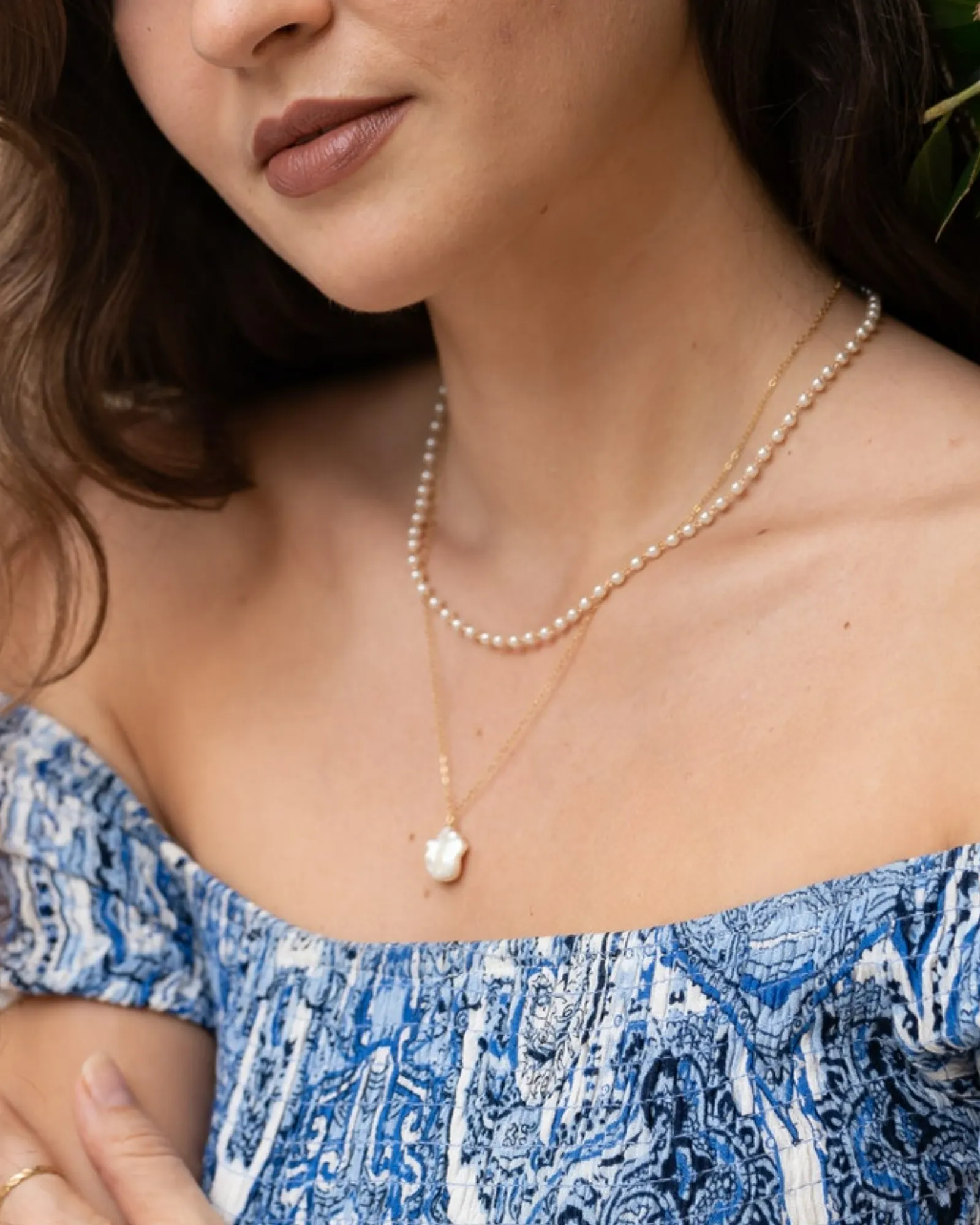 Keshi Pearl Necklace