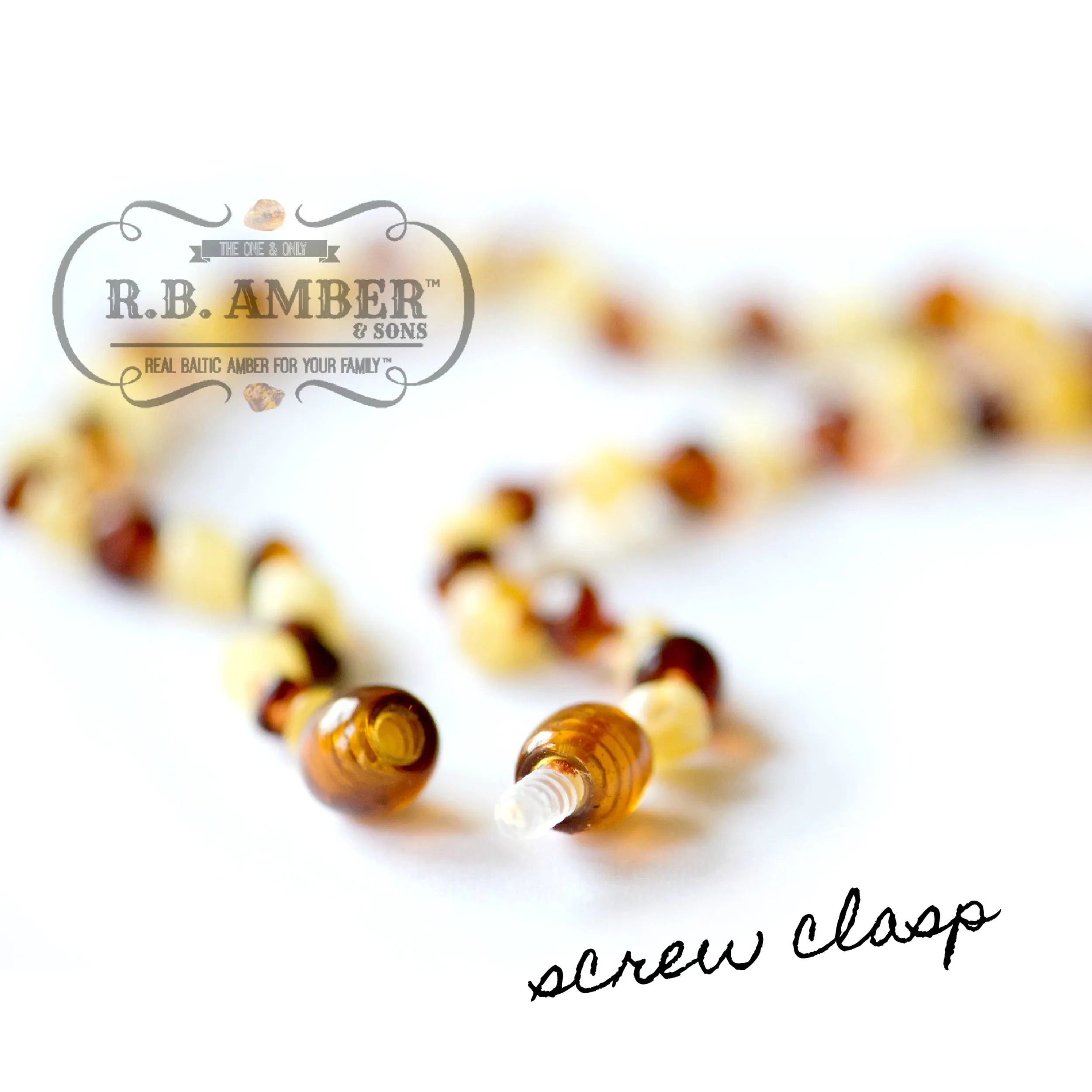 Kids | Amethyst   Cognac Amber Necklace