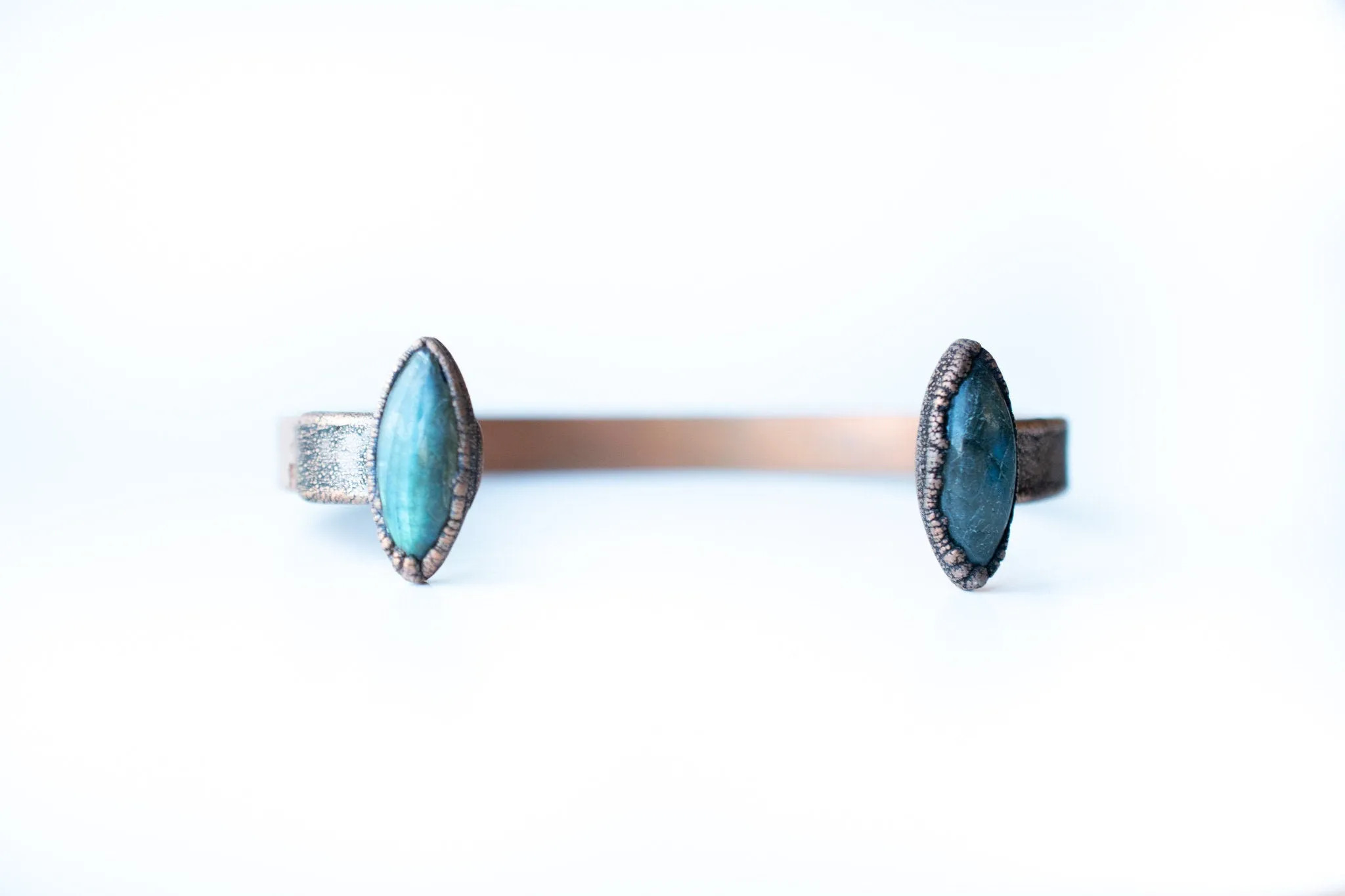Labradorite Cuff Bracelet | Raw Mineral Cuff Bracelet