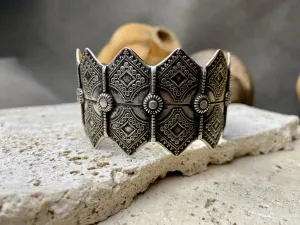 Large Silver Bracelet Cuff