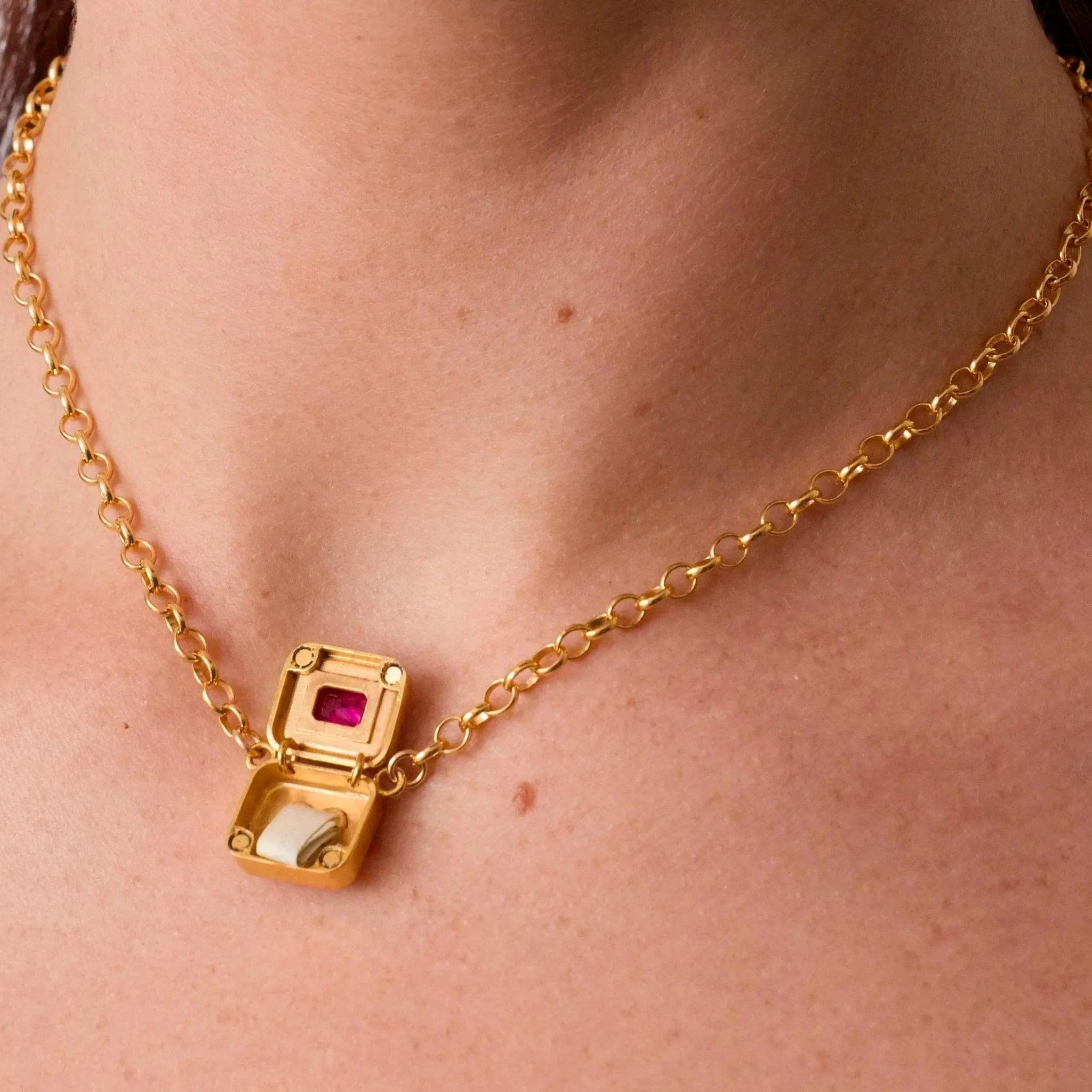 Love Note Locket Necklace