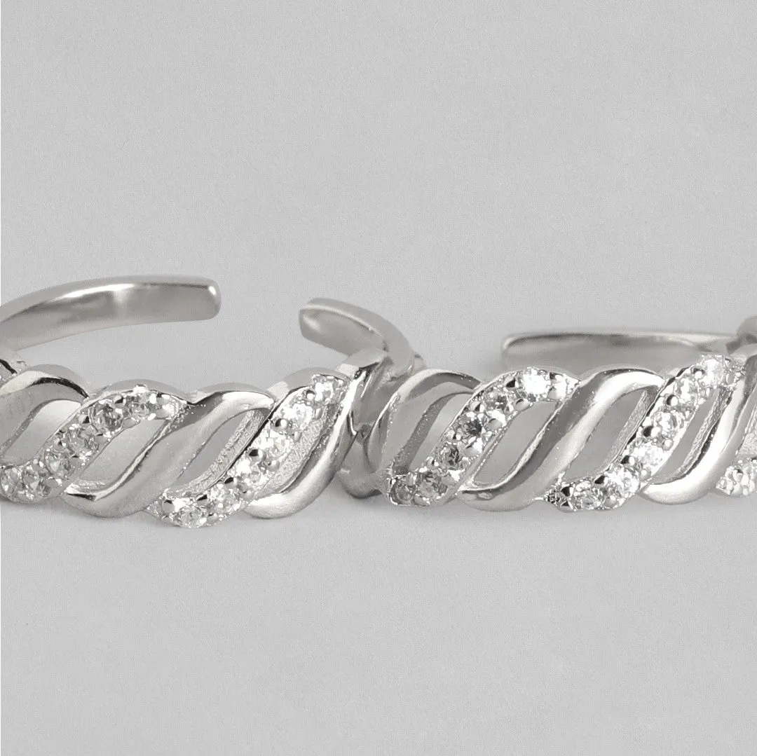 Making Waves 925 Silver Toe Ring