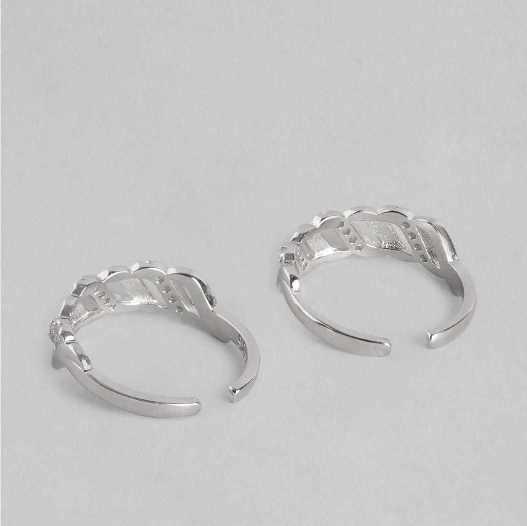 Making Waves 925 Silver Toe Ring