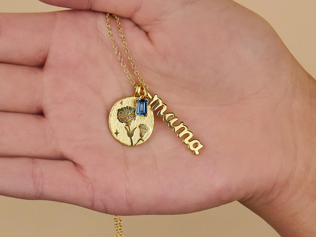 Mama Birthstone Necklace