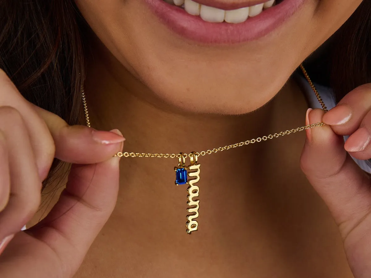 Mama Birthstone Necklace