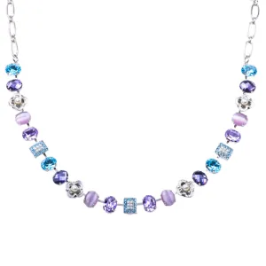 Medium Oval and Pavé Necklace in "Blue Moon" *Preorder*