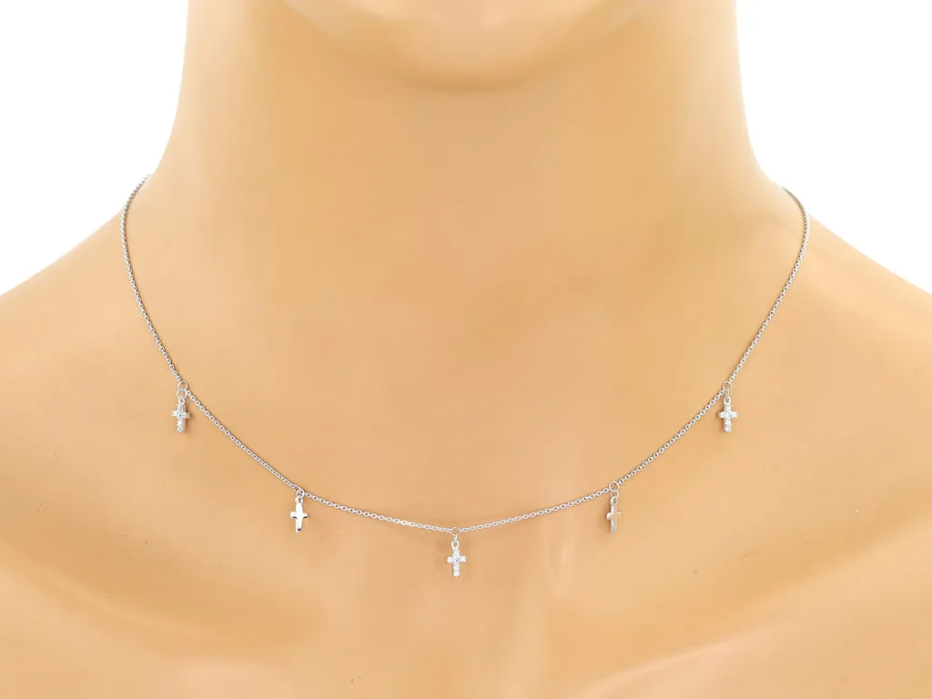 Mini Multi Cross Necklace