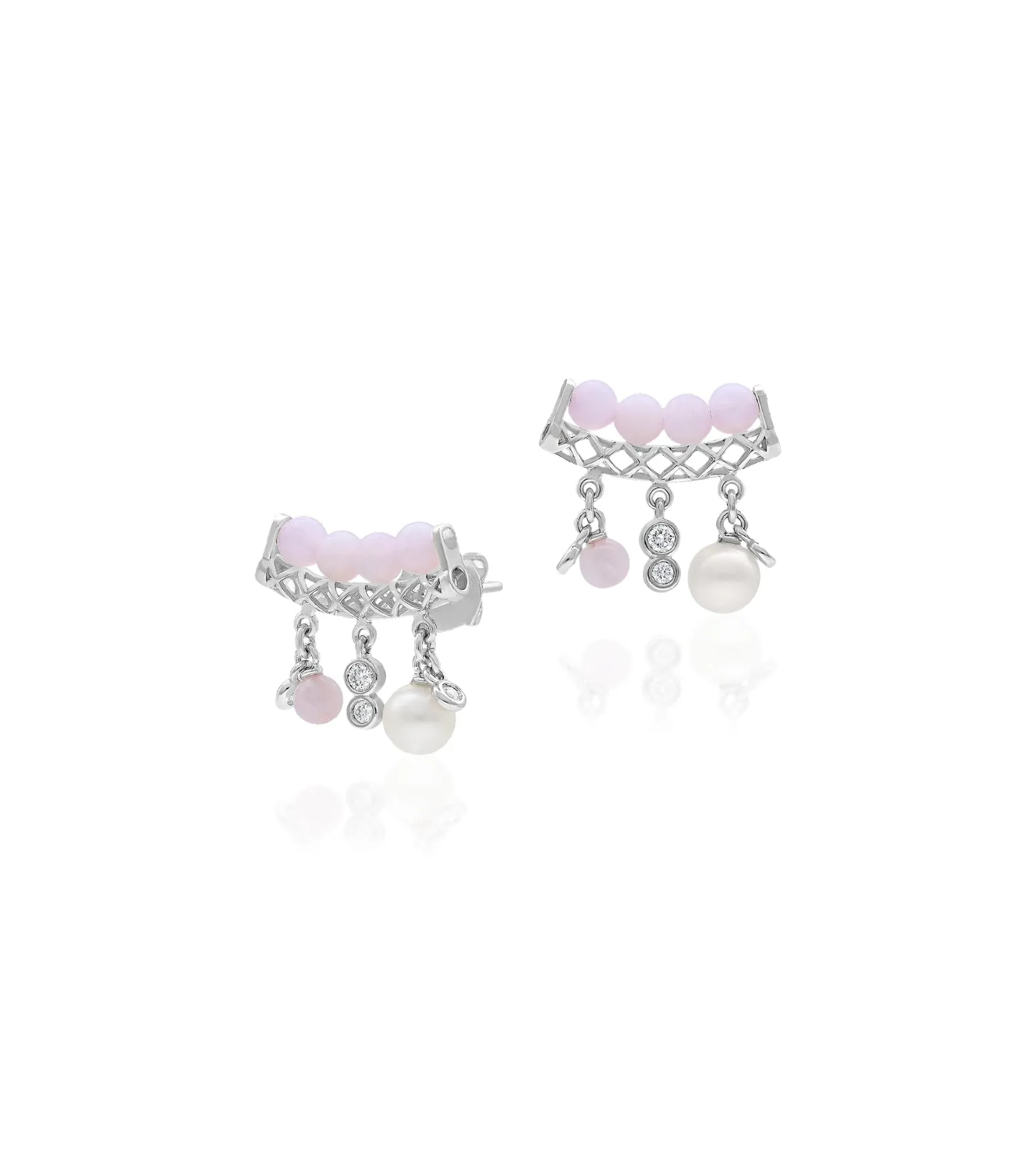 Mira rose earrings