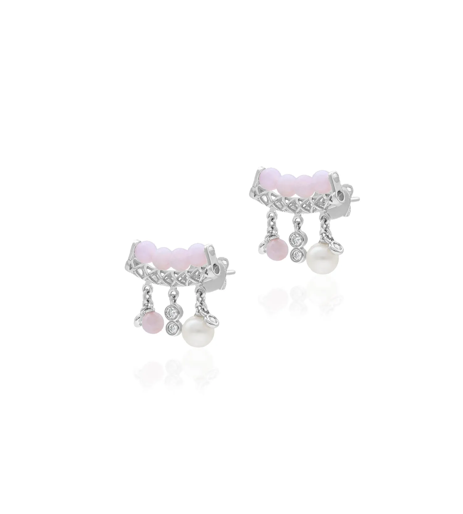 Mira rose earrings