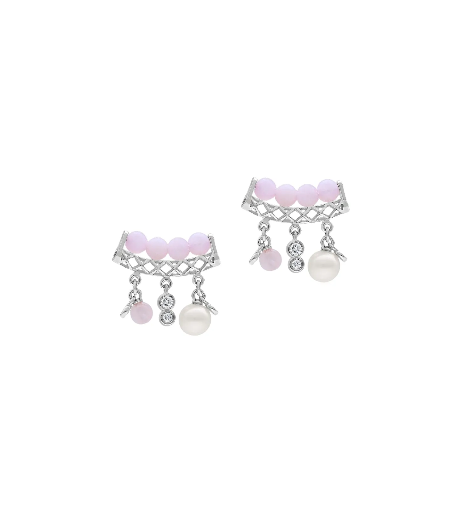 Mira rose earrings