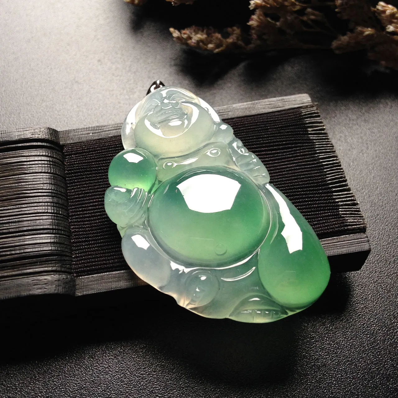 Natural Jade Pendant Jadeite Buddha Pendant PT295