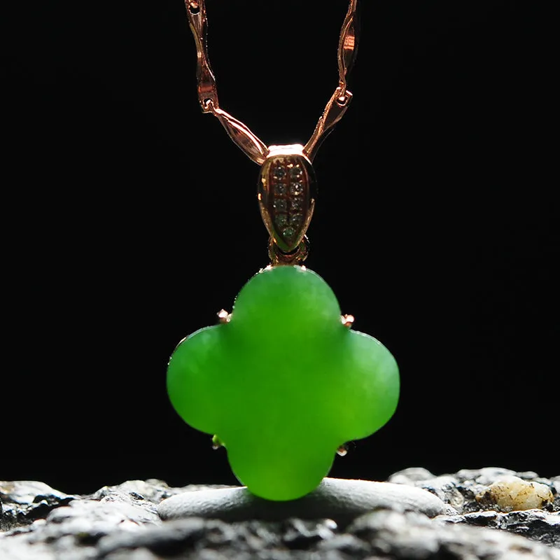 Natural Jade Pendant Nephrite Gold Pendant PT140
