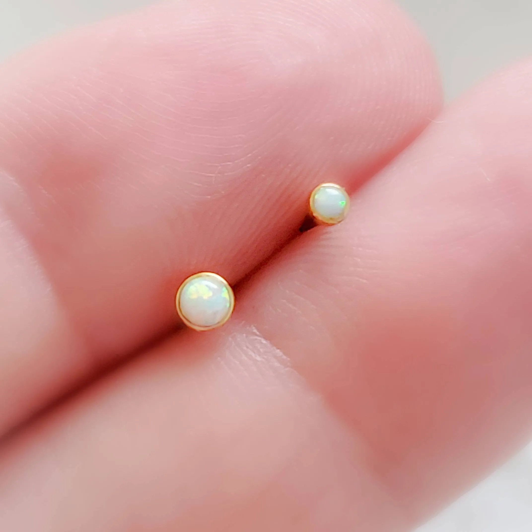 Opal Ball Back Studs